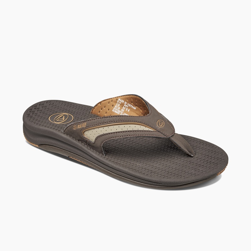 Men's Reef Flex Flip Flops Dark Brown | PMaGgoooqb0