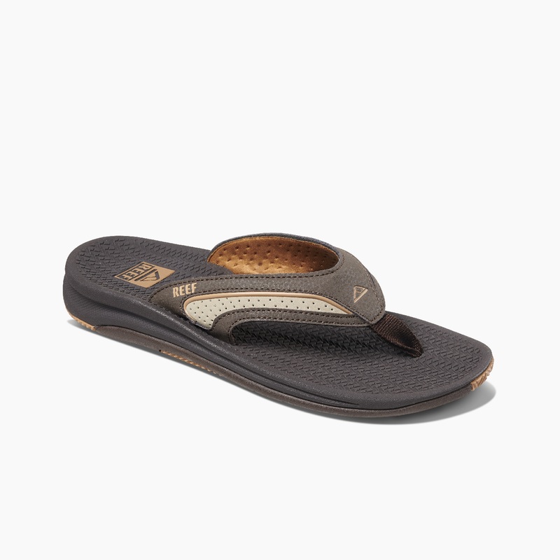 Men's Reef Flex Flip Flops Dark Brown / Brown | vGyv09Pc21w