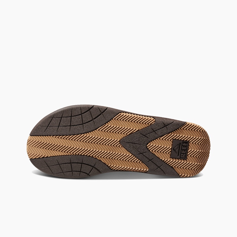 Men's Reef Flex Flip Flops Dark Brown / Brown | vGyv09Pc21w