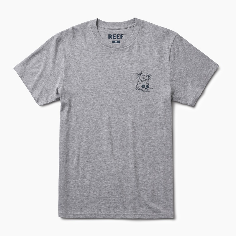 Men's Reef Ginger T Shirts Grey | ayrr1fnwIfU