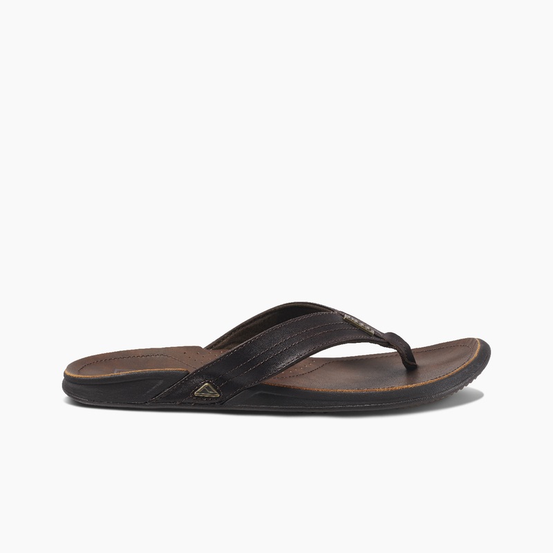 Men's Reef J-bay Iii Flip Flops Dark Brown / Dark Brown | cypYejV39MQ