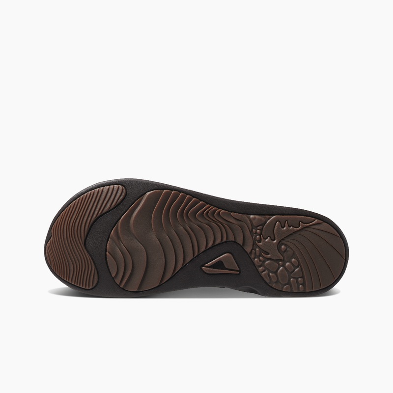 Men's Reef J-bay Iii Flip Flops Dark Brown / Dark Brown | cypYejV39MQ