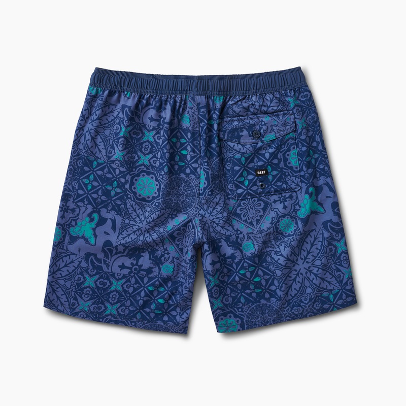 Men's Reef Lansford Board Shorts Blue | IP93xlHQAWp