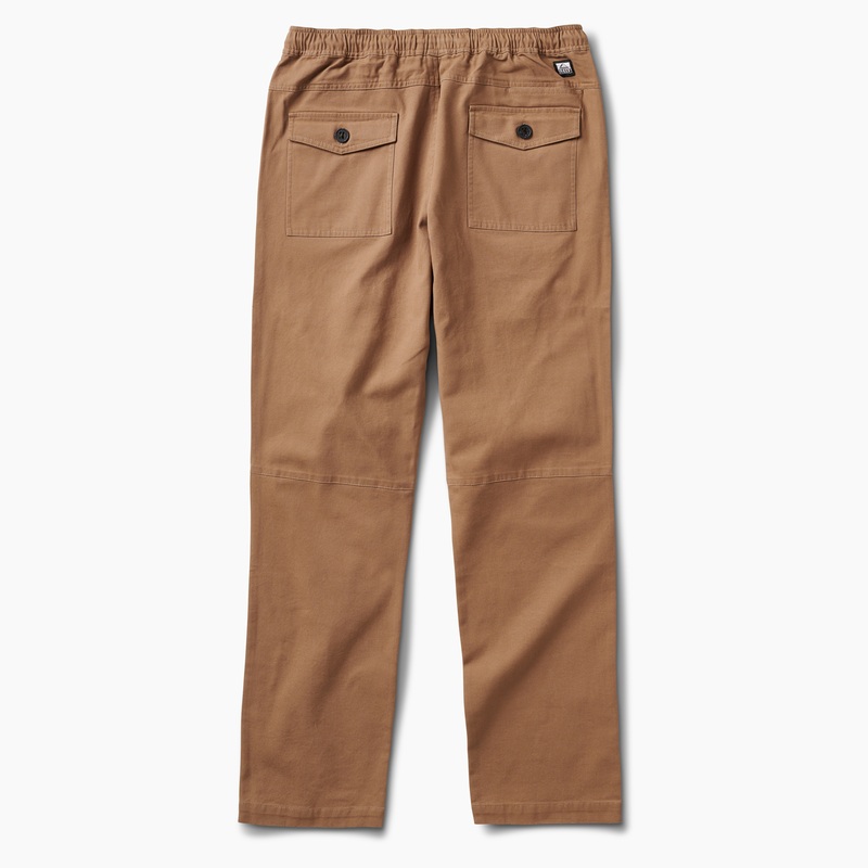 Men's Reef Matthew Twill Pants Brown | p1IYR2w0Cdw