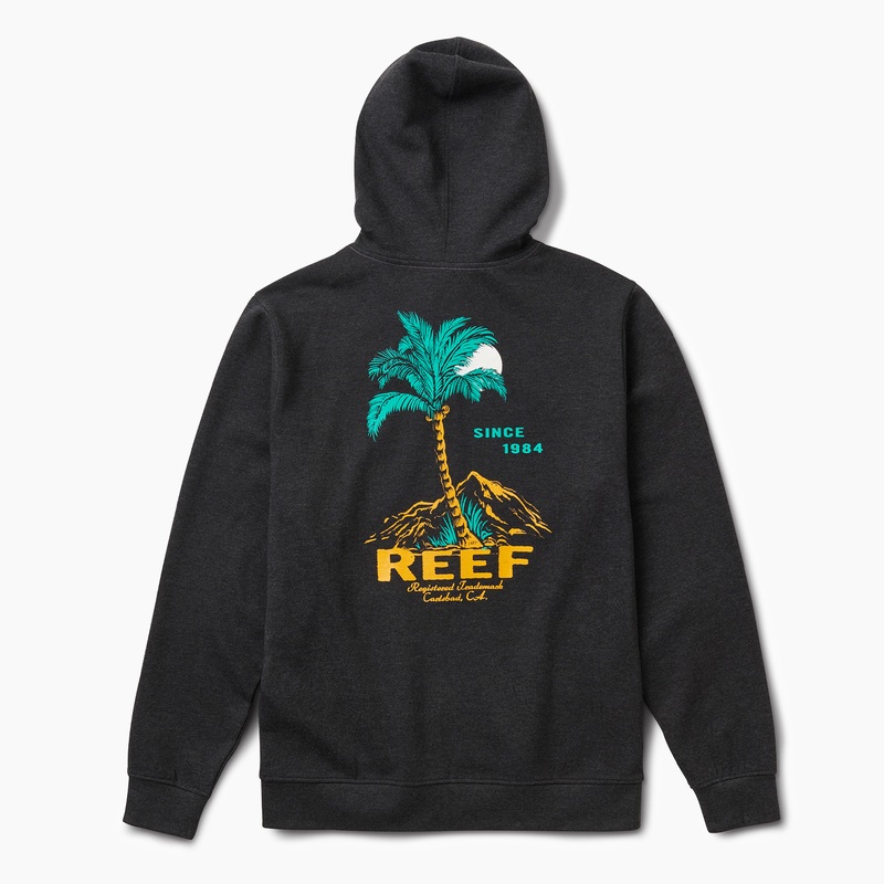 Men's Reef Nelson Zip Hoodie Grey | qg7GtQqRzI2