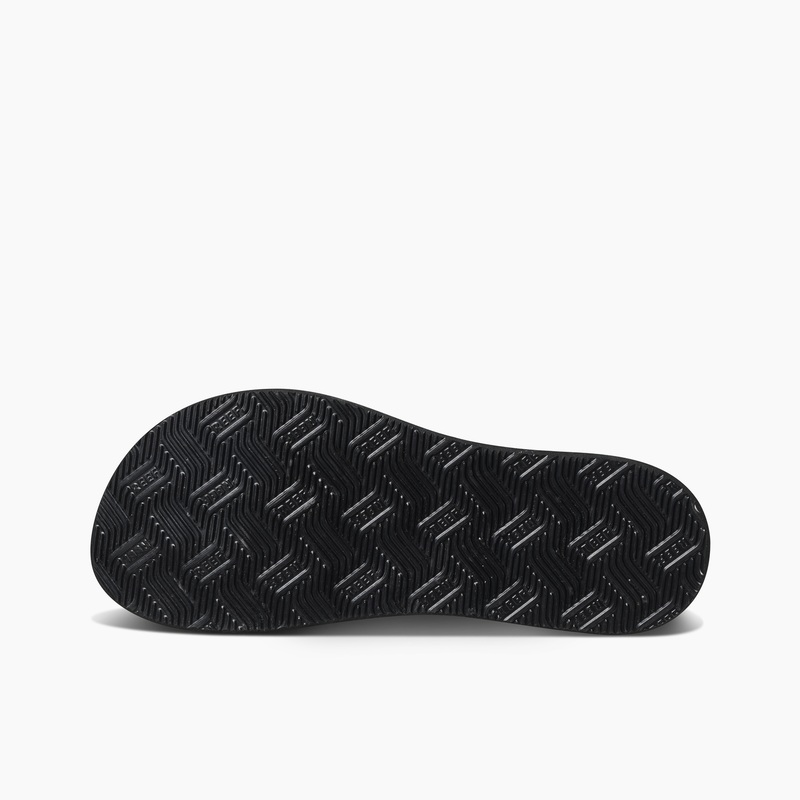 Men's Reef Newport X Life Is Good Flip Flops Black | HxGQ381qiJG