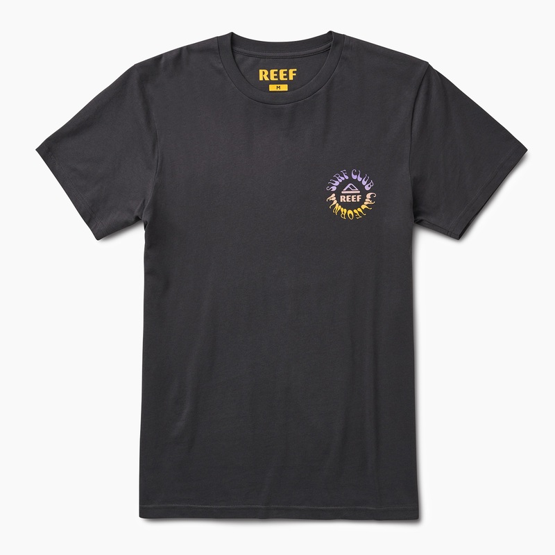 Men's Reef Ortho Coast T Shirts Black | AoiE7mWoWvj