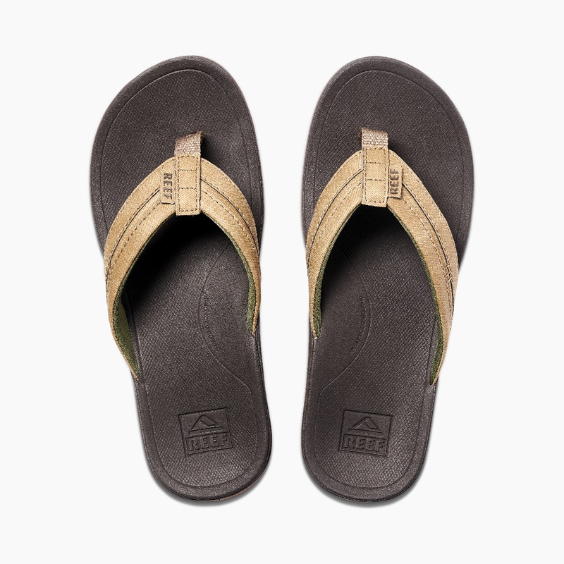 Men's Reef Ortho-coast Flip Flops Brown | Zoo94yCHKj0