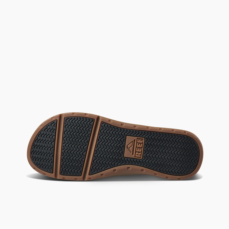 Men's Reef Ortho-spring Woven Flip Flops Black | 643zBnM6hfy