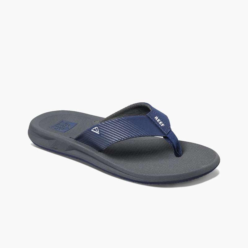 Men's Reef Phantom Ii Flip Flops Grey / Navy | uMgdDrQnaAE