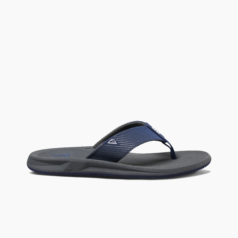 Men's Reef Phantom Ii Flip Flops Grey / Navy | uMgdDrQnaAE