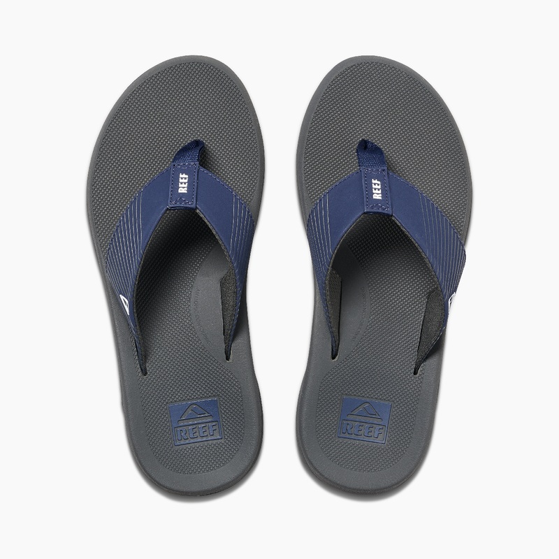 Men\'s Reef Phantom Ii Flip Flops Grey / Navy | uMgdDrQnaAE