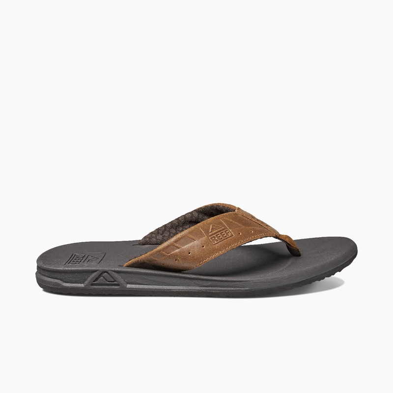 Men's Reef Phantom Le Flip Flops Brown / Brown | L6DarGrrLCw