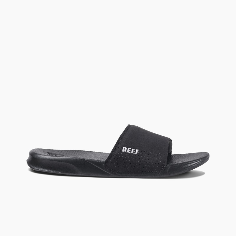 Men's Reef Reef One Slides Black | NtnYpR6cylg