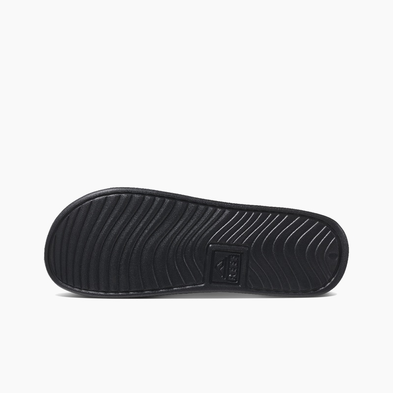 Men's Reef Reef One Slides Black | NtnYpR6cylg