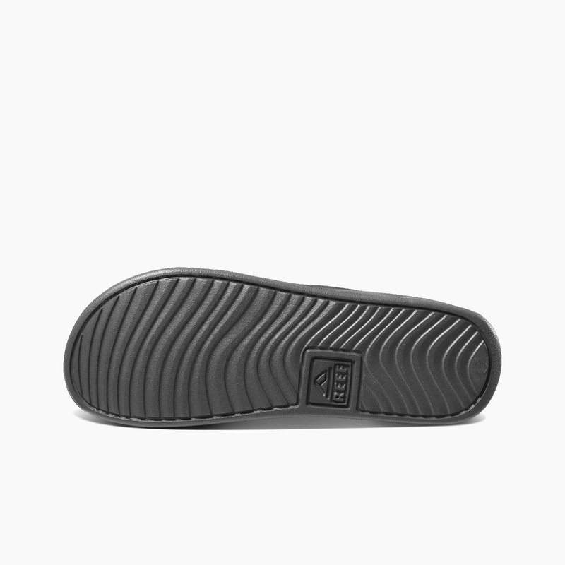 Men's Reef Reef One Slides Grey / White | sqVvVUJ1S6Y