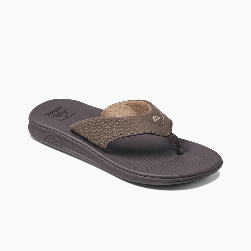 Men's Reef Rover Swellular Flip Flops Brown | hCE2XxgB3Ck