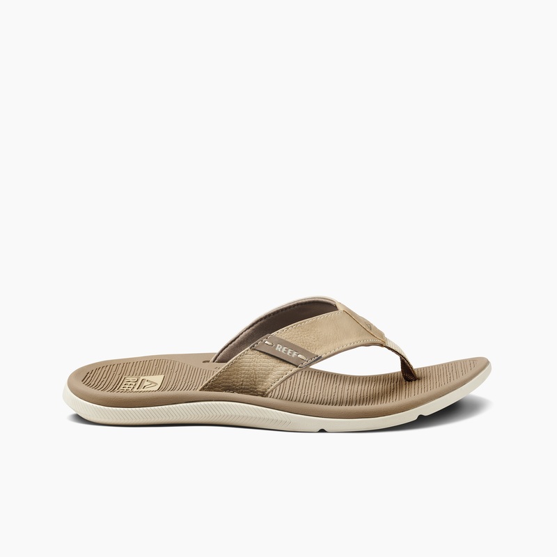 Men's Reef Santa Ana Flip Flops Brown | f3WybckGnfM