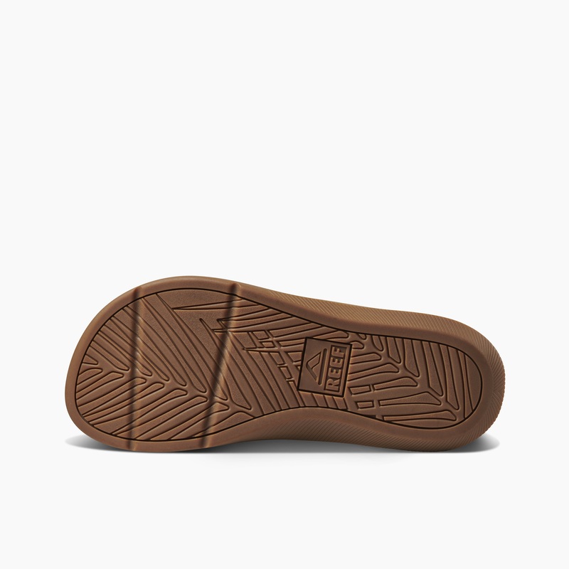 Men's Reef Santa Ana Flip Flops Brown | igdFAgbCLaI