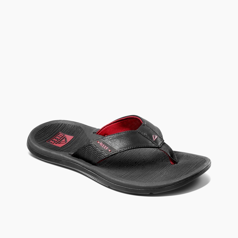 Men's Reef Santa Ana Flip Flops Red | 3rSiDCGlLiL