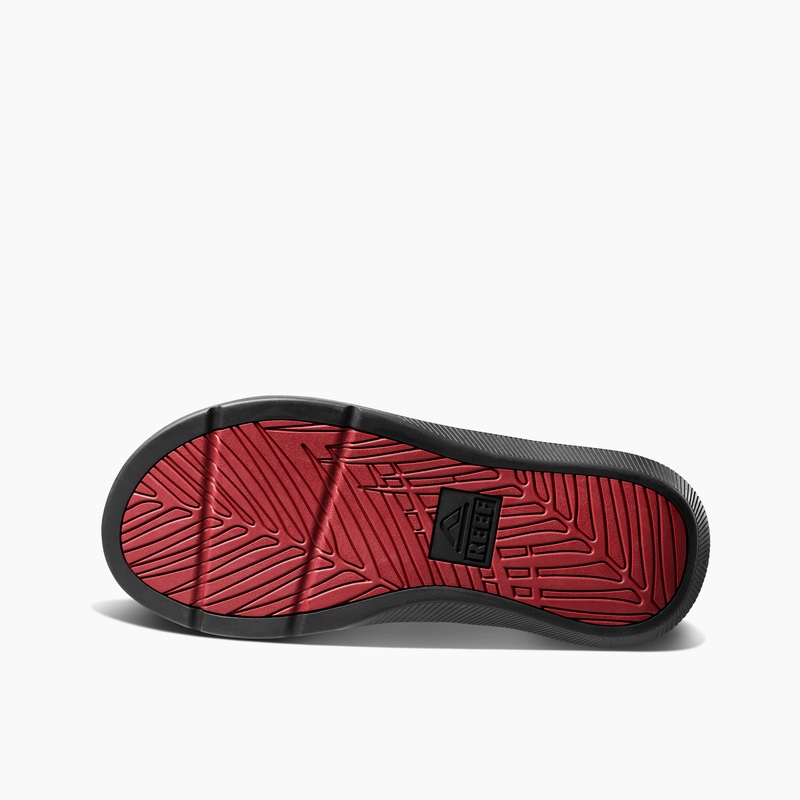 Men's Reef Santa Ana Flip Flops Red | 3rSiDCGlLiL