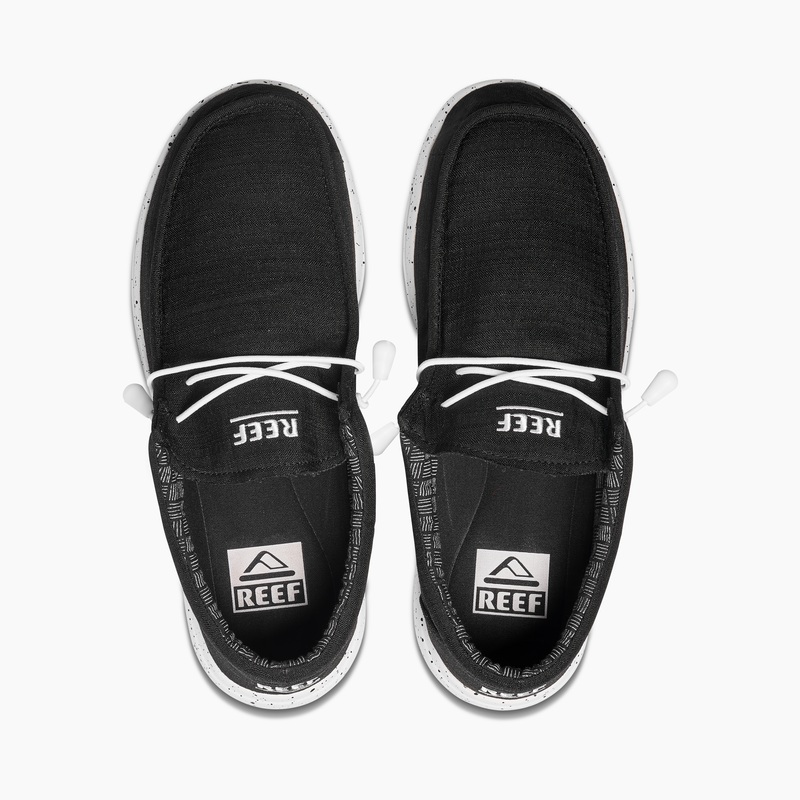 Men's Reef Seas X Opi Sneakers Black / White | PD31niJza9k