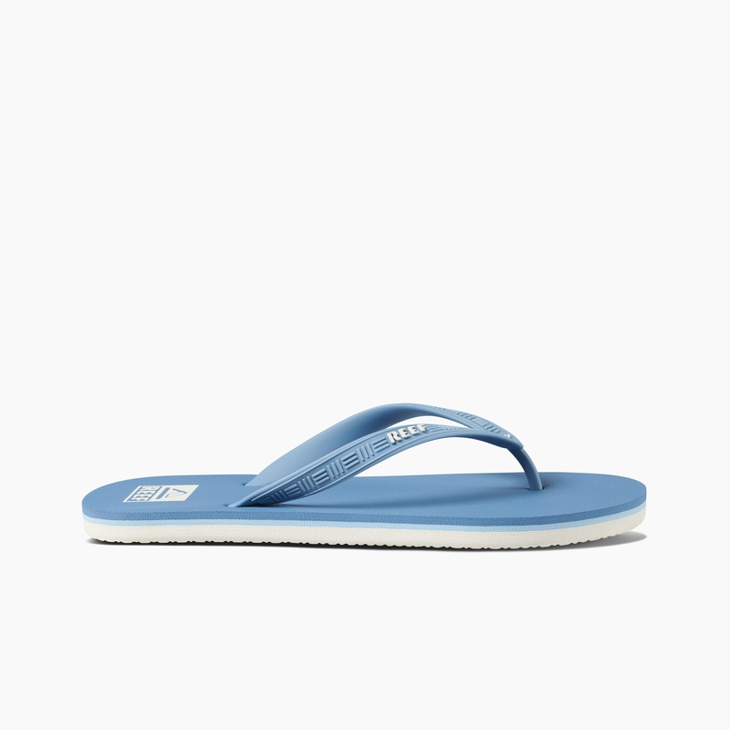 Men's Reef Seaside Flip Flops Blue | sgWNdFvYuWT