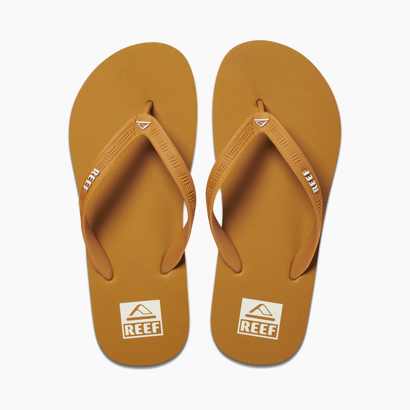 Men\'s Reef Seaside Flip Flops Mustard | nPE6995wul4