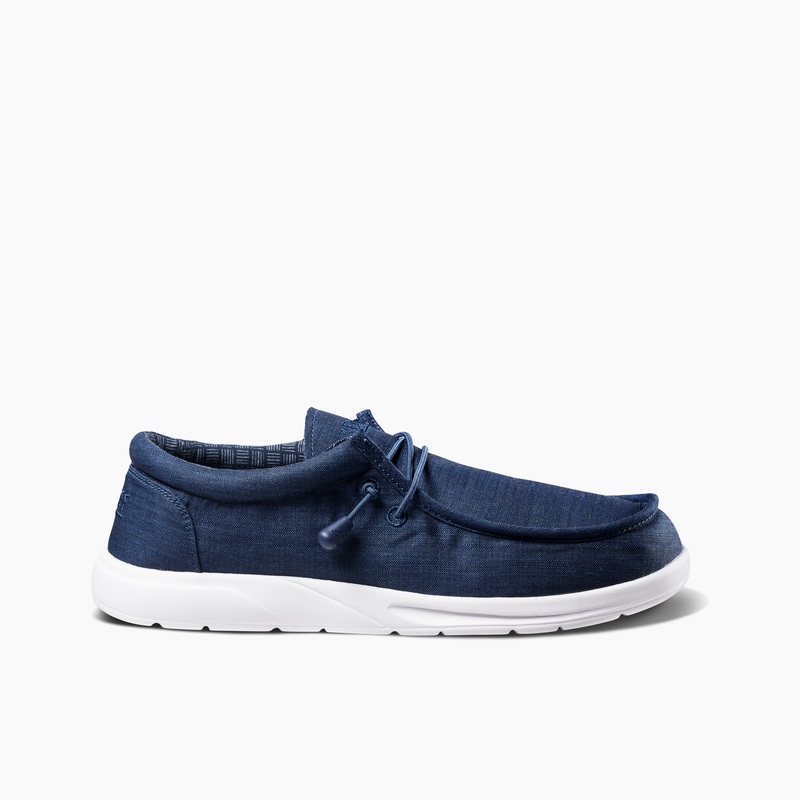 Men's Reef Spring Woven Sneakers Navy | wCB5JsyVCqb