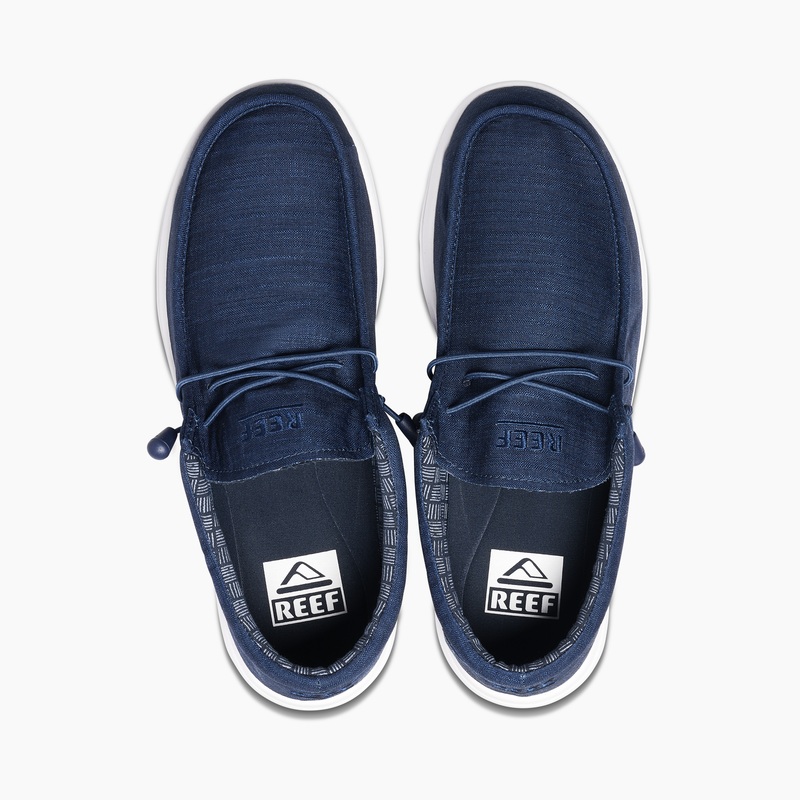 Men's Reef Spring Woven Sneakers Navy | wCB5JsyVCqb