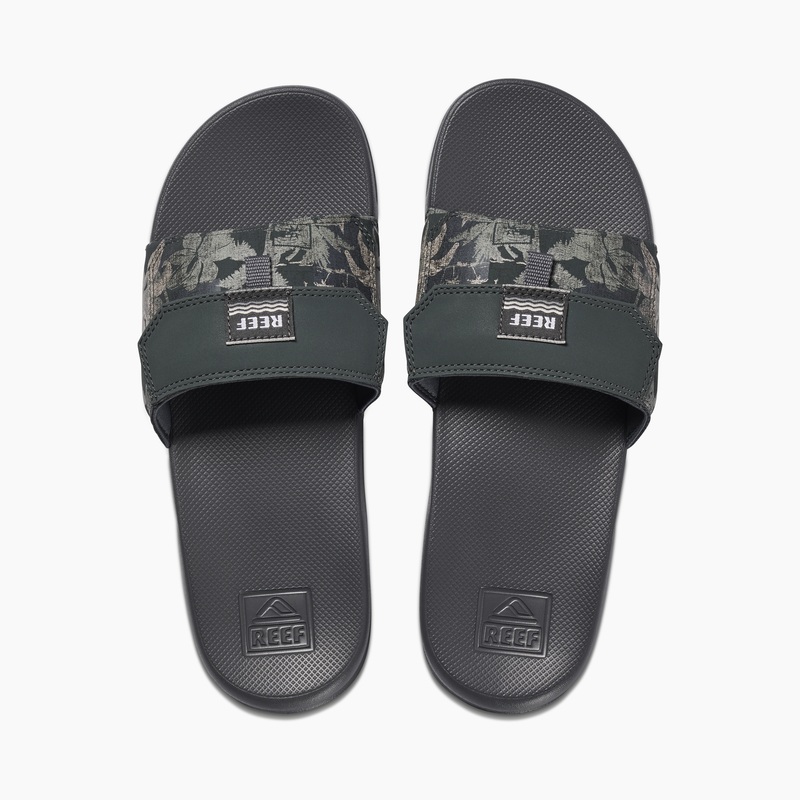 Men's Reef Stash™ Slides Grey | NAf5g51fVsE