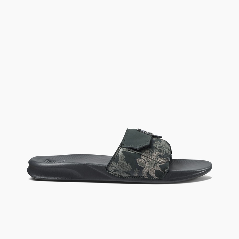 Men's Reef Stash™ Slides Grey | NAf5g51fVsE