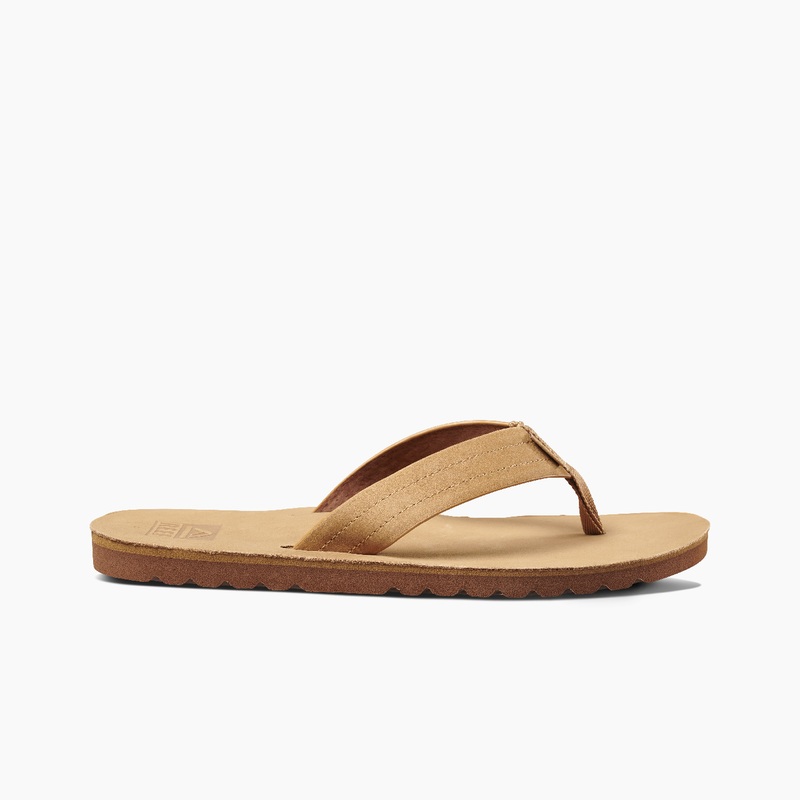 Men's Reef Voyage Le Swellular Flip Flops Brown | GOXTv27yzN4