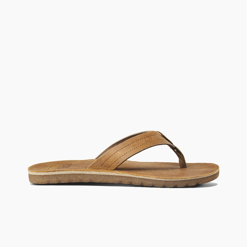 Men's Reef Voyage Le Swellular Flip Flops Brown / Brown | hA1PAhdavaE