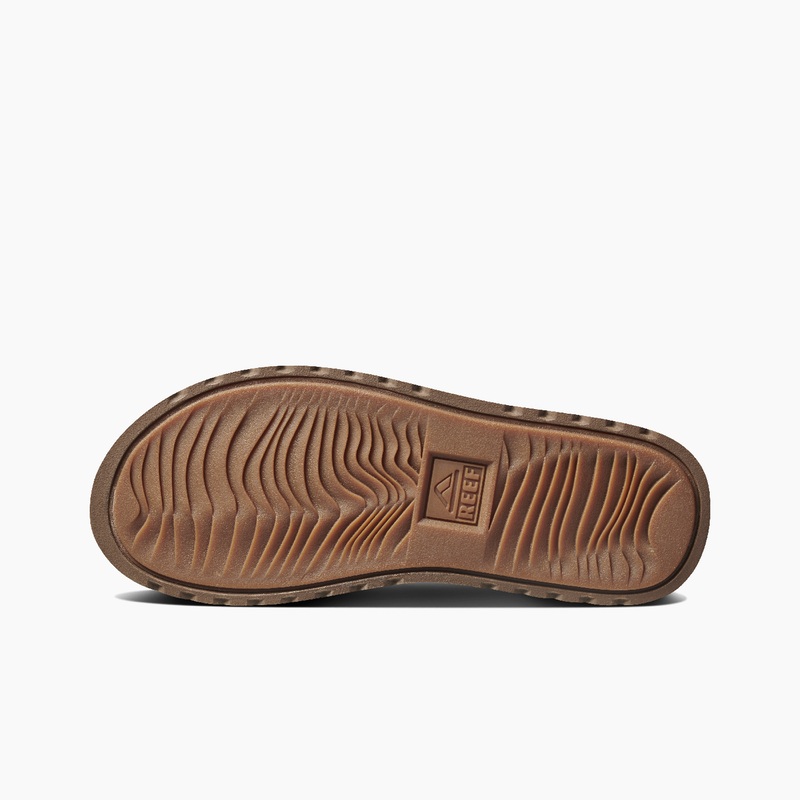 Men's Reef Voyage Le Swellular Flip Flops Brown / Brown | hA1PAhdavaE