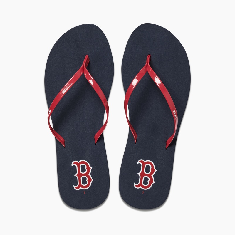 Women\'s Reef Bliss X Mlb Flip Flops Red | iPJDLMTQf4G