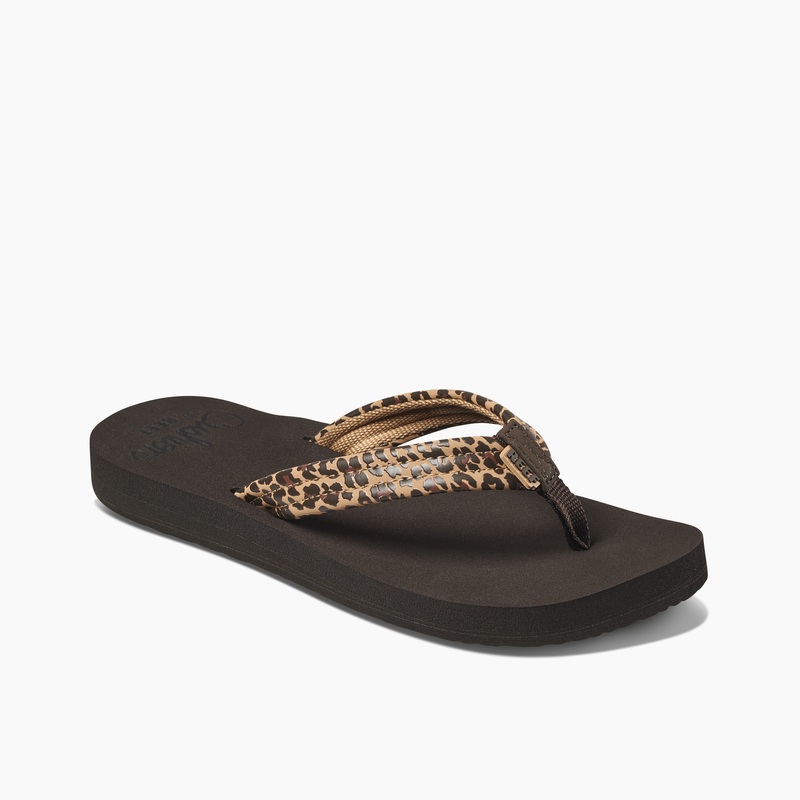 Women's Reef Cushion Breeze Flip Flops Leopard | KDpJ9F8mFYY