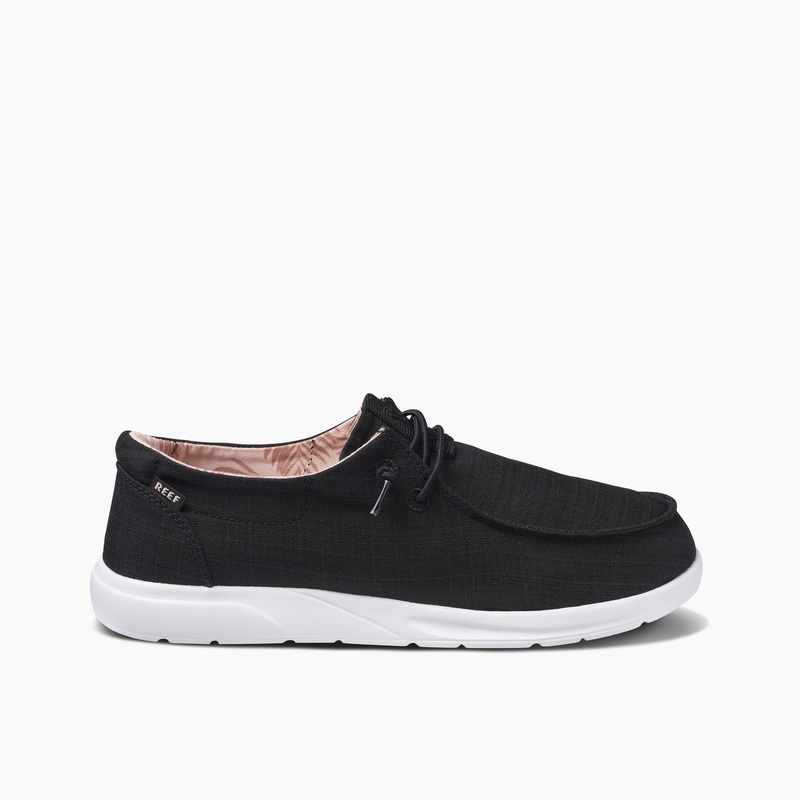 Women's Reef Cushion Coast Sneakers Black | r1ECSvWJoQz