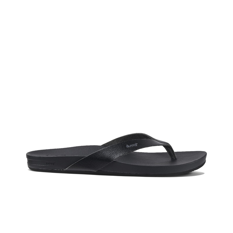 Women's Reef Cushion Court Flip Flops Black | H9I66gyLJrP