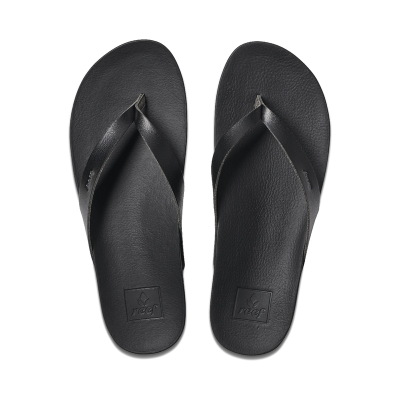 Women\'s Reef Cushion Court Flip Flops Black | H9I66gyLJrP