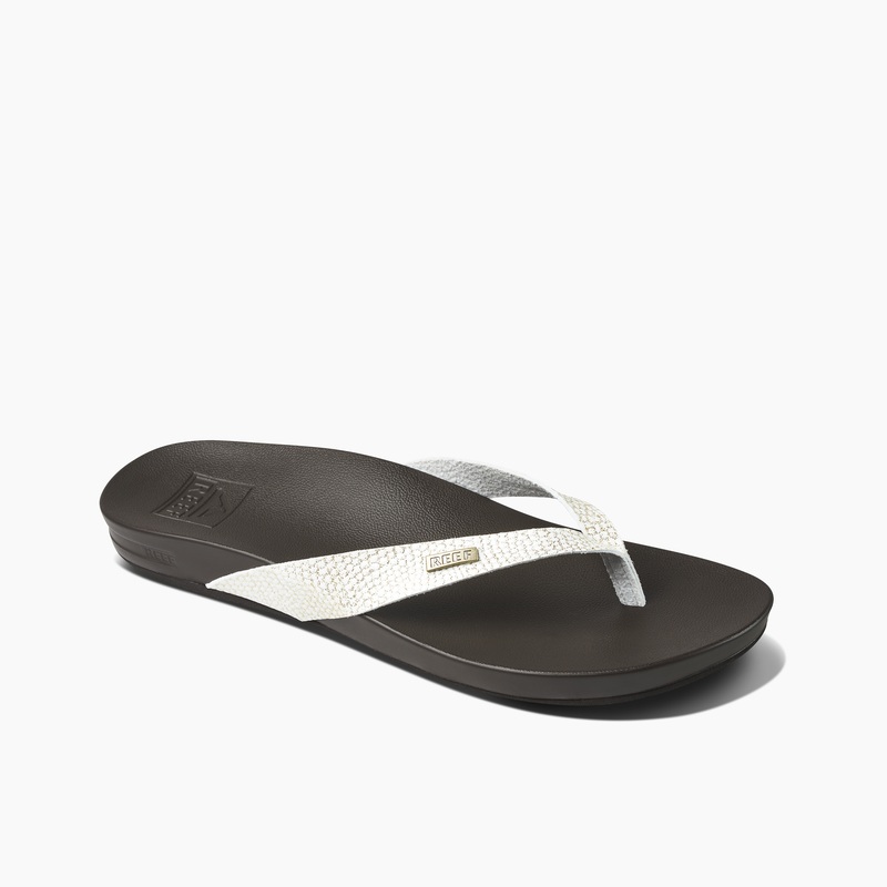 Women's Reef Cushion Court Flip Flops Brown | clUMIIQcTIG