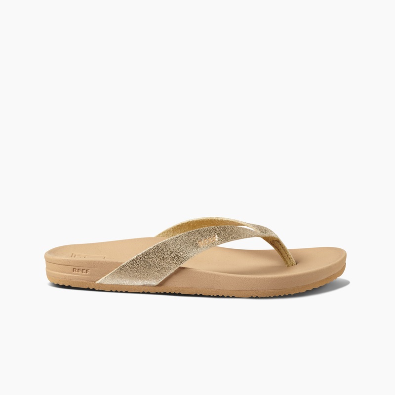 Women's Reef Cushion Court Flip Flops Copper | fwnsSXXfJ1M