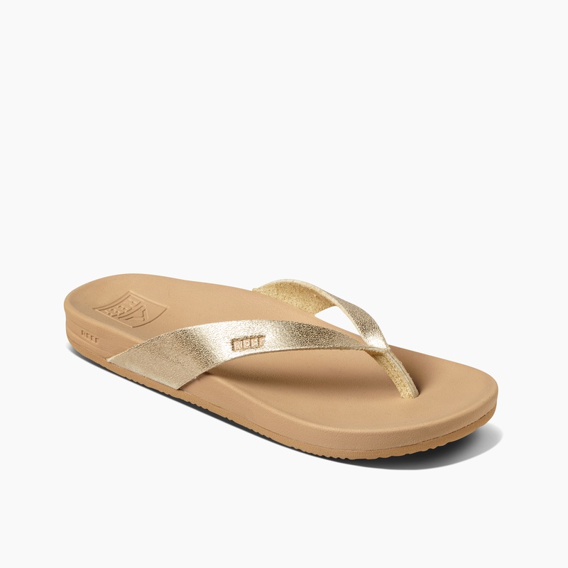 Women's Reef Cushion Court Flip Flops Copper | fwnsSXXfJ1M