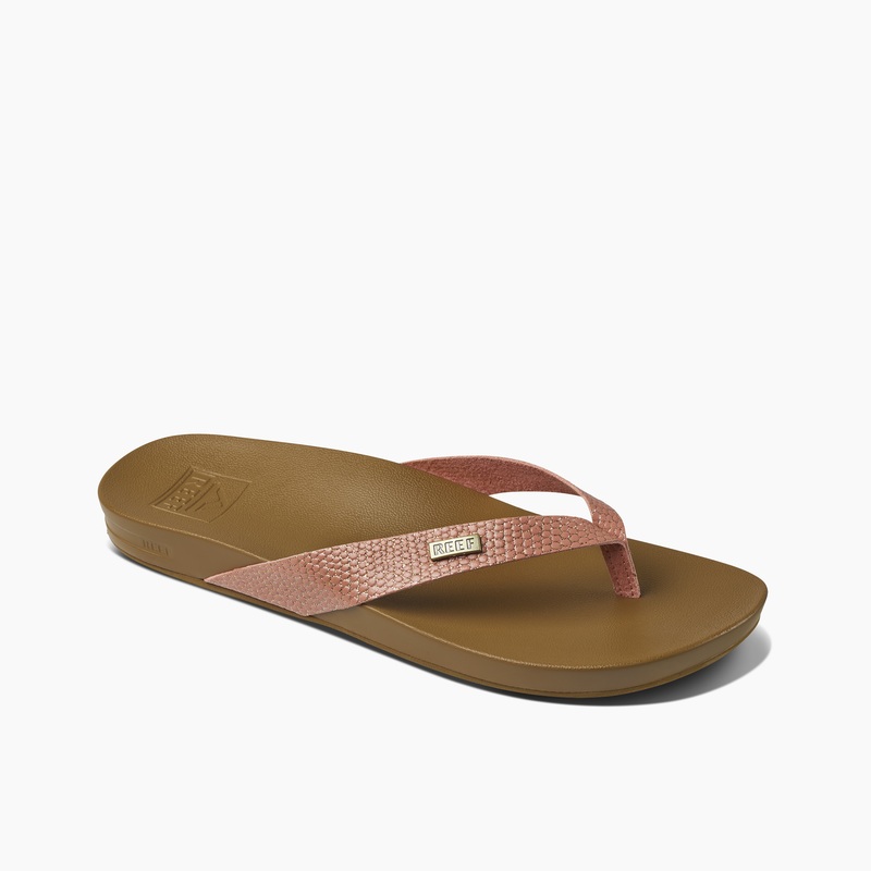 Women's Reef Cushion Court Flip Flops Rose | LLvIKx11eC2