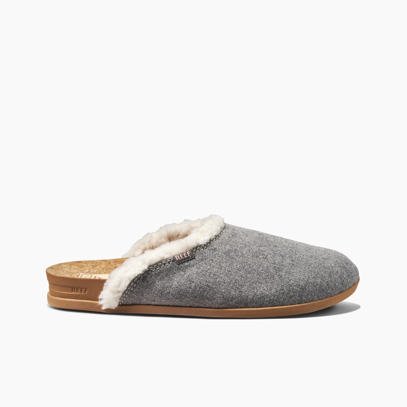 Women's Reef Cushion Sage Cozy Slippers Grey | adzl6qzwiL9