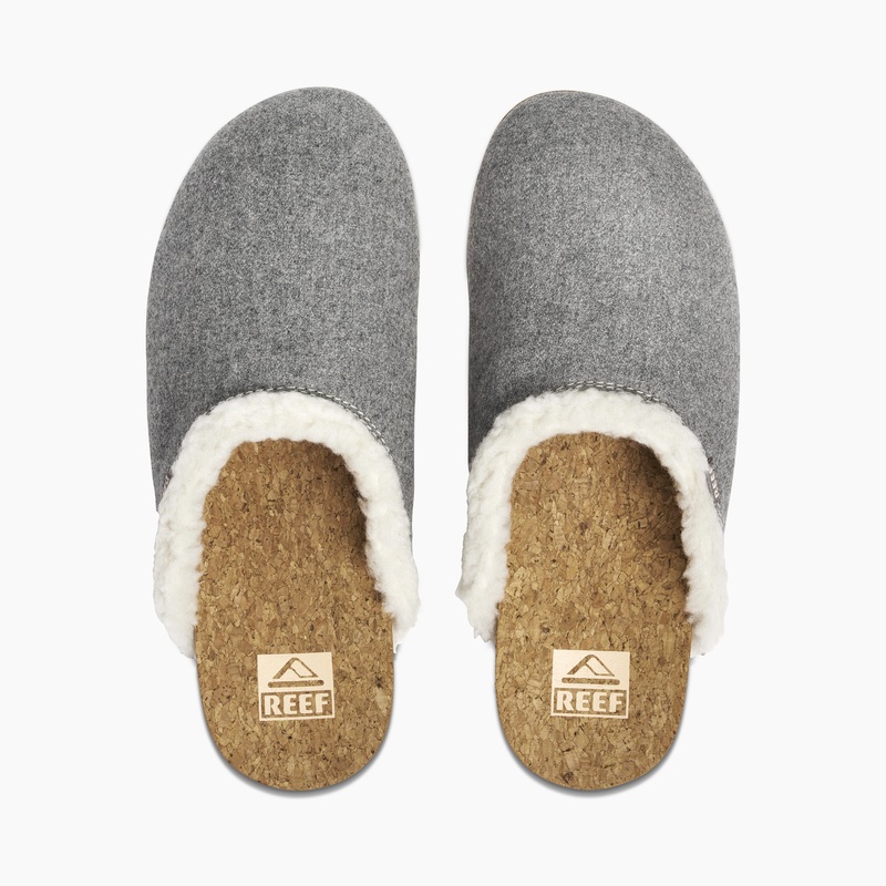 Women's Reef Cushion Sage Cozy Slippers Grey | adzl6qzwiL9