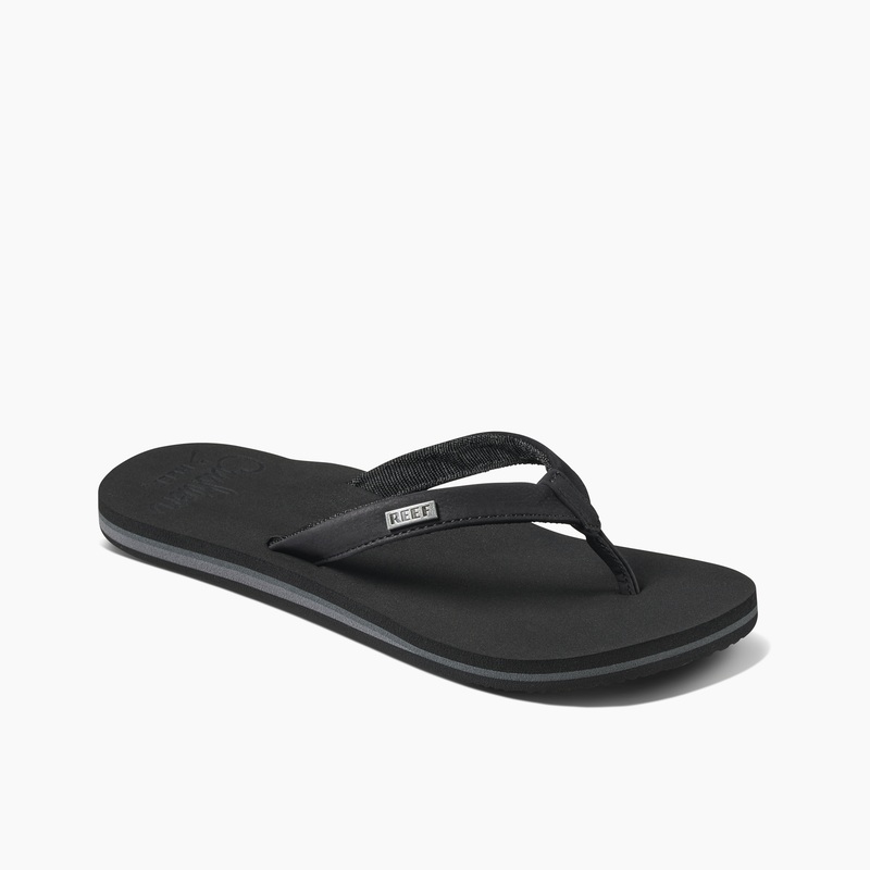 Women's Reef Cushion Sands Flip Flops Black | s2PgYMF4sC7