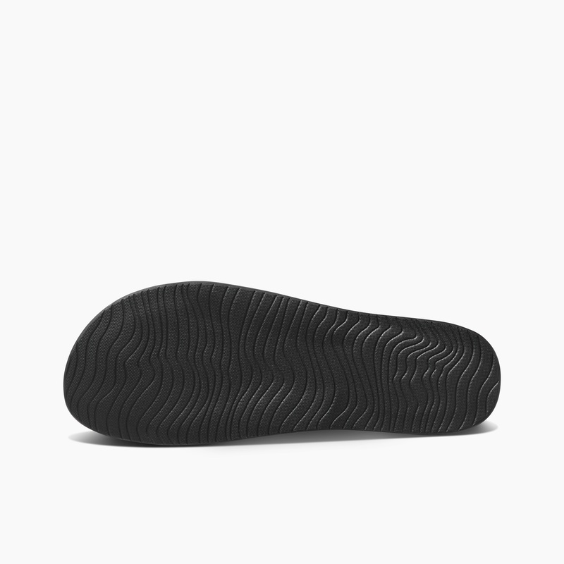 Women's Reef Cushion Scout Slides Black | eSqjUqzDSGq