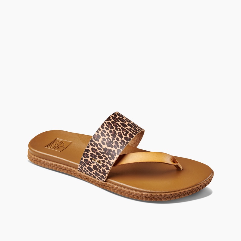 Women's Reef Cushion Sol Flip Flops Leopard | ti0XNqEVqMK