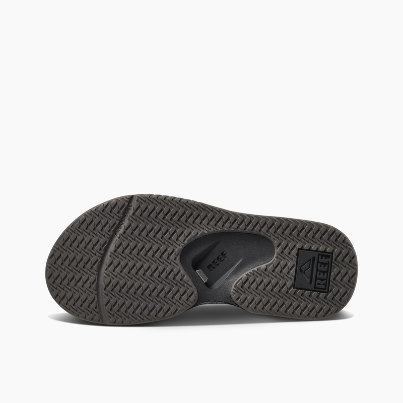 Women's Reef Fanning Flip Flops Black / Grey | ew7rDrycBuy